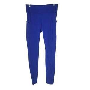 Lululemon Speed Up Tight 28" Leggings Womens Size 6 Jet Stream Blue Pockets FLAW